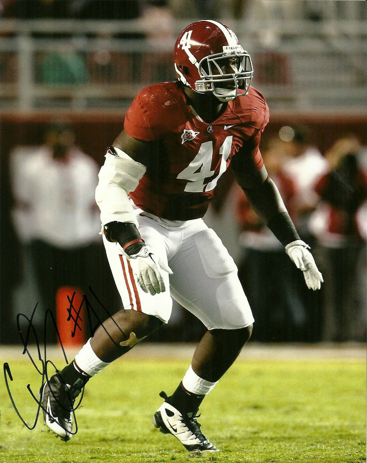 COURTNEY UPSHAW HAND SIGNED ALABAMA CRIMSON TIDE 8X10 Photo Poster painting W/COA