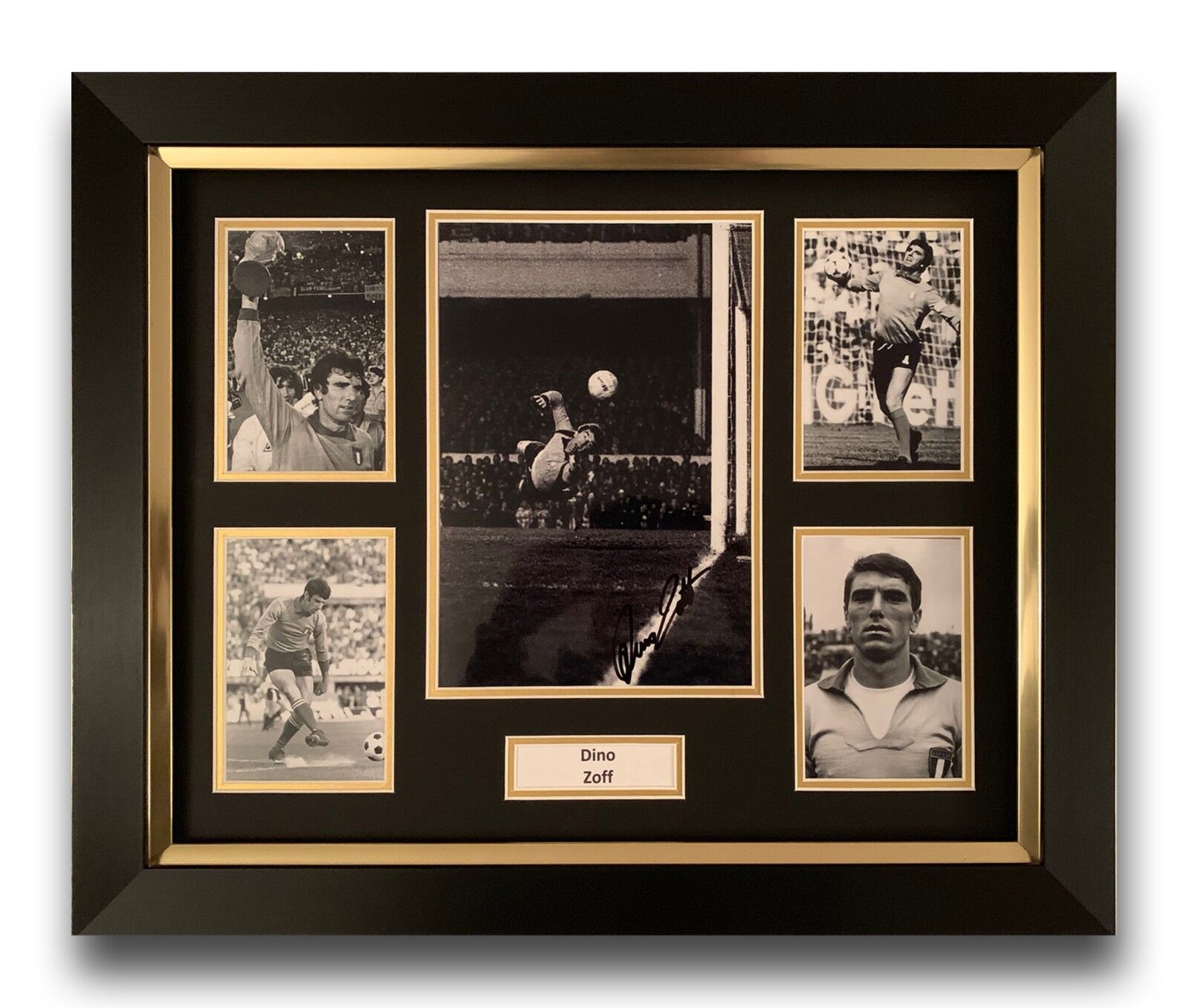 DINO ZOFF HAND SIGNED FRAMED Photo Poster painting DISPLAY ITALY AUTOGRAPH WORLD CUP 2.