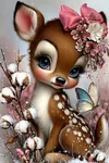 Luxury AB Velvet Diamond Painting Kit - Deer
