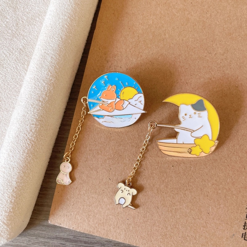 Cartoon Style Cute Pin Animal Zinc Alloy Plating Unisex Brooches