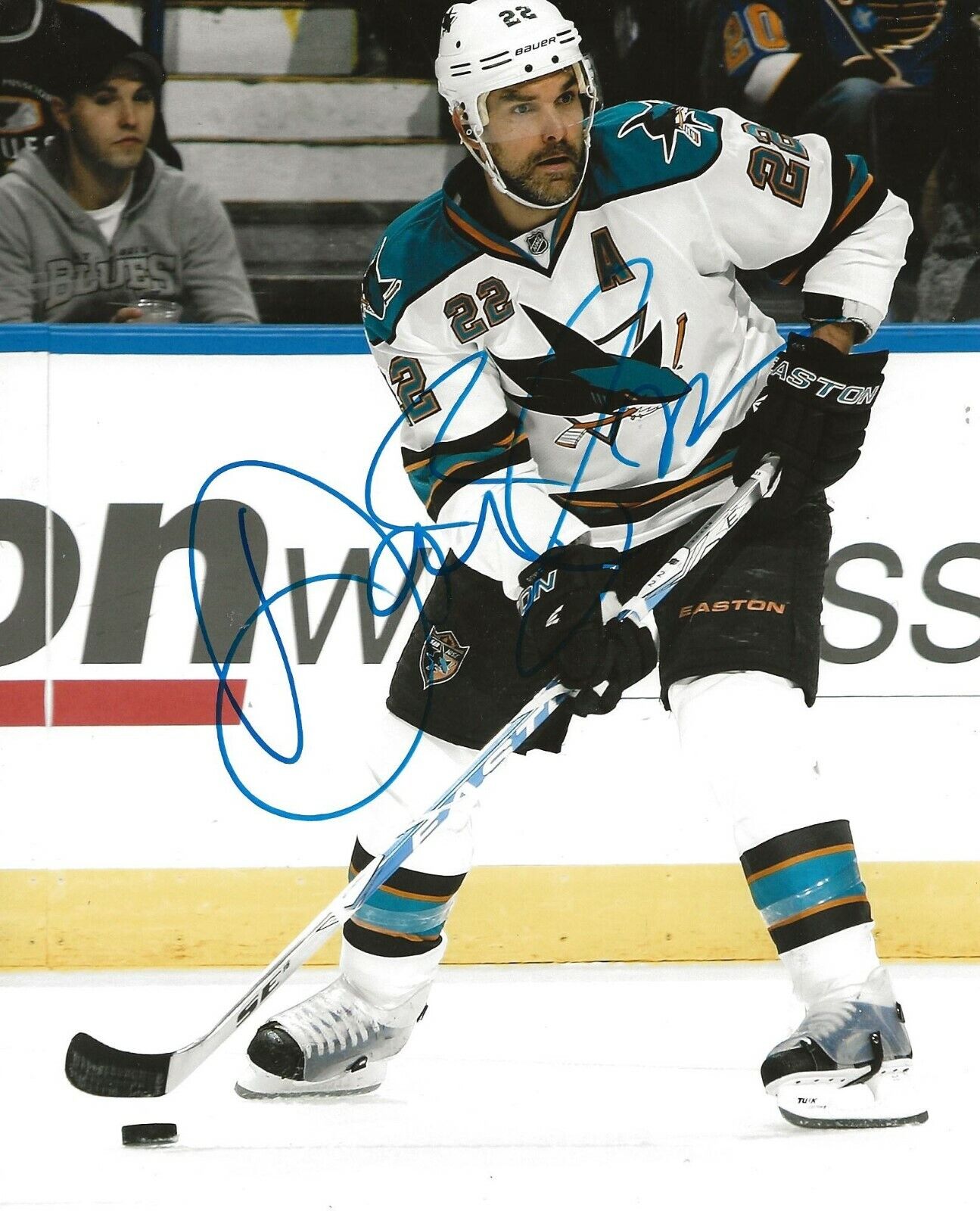 Dan Boyle signed San Jose Sharks 8x10 Photo Poster painting autographed