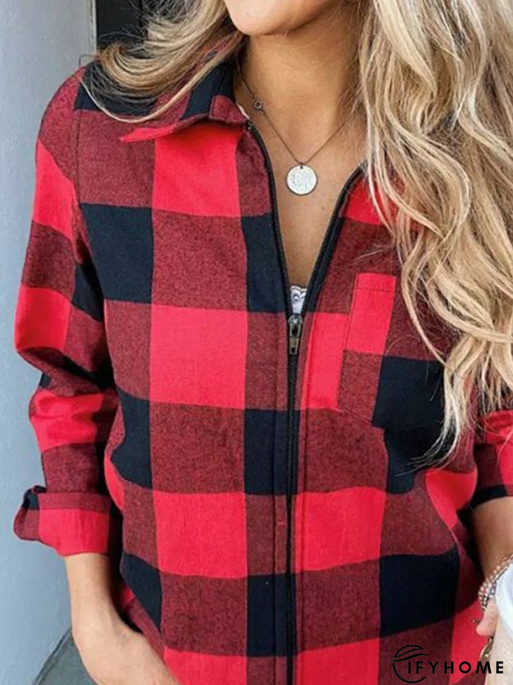 Shawl Collar Loose Vacation Cotton-Blend Coat | IFYHOME