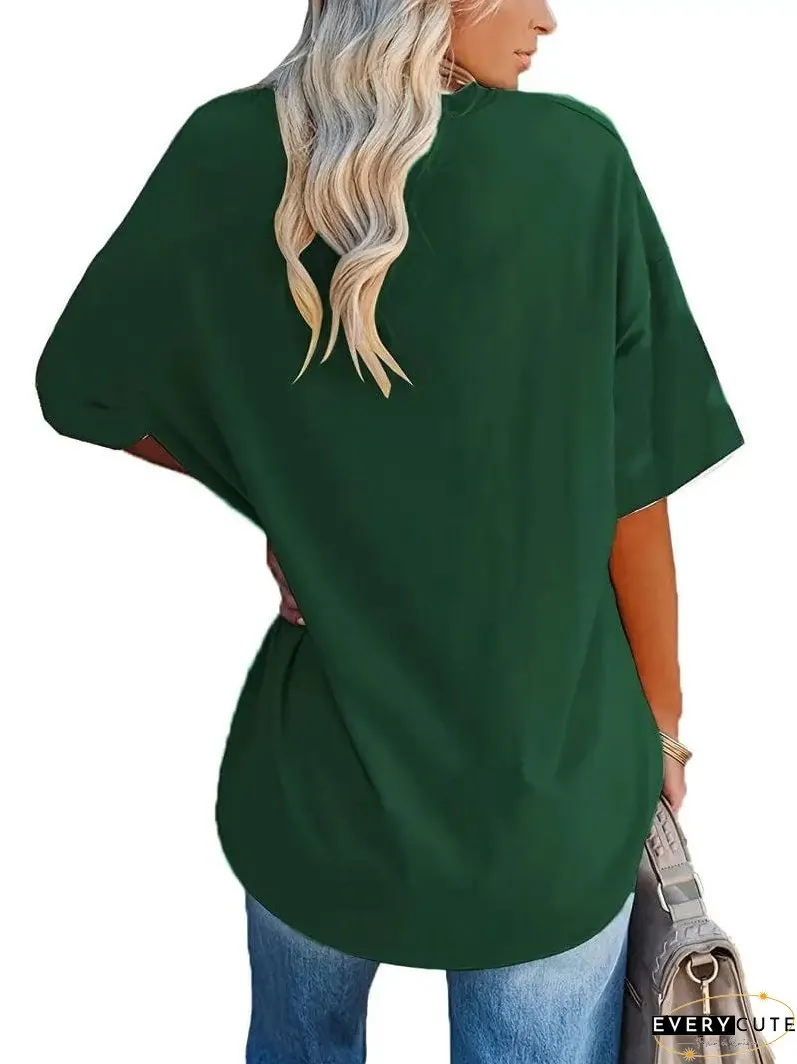 Loose Fit Casual Summer Tunic Top