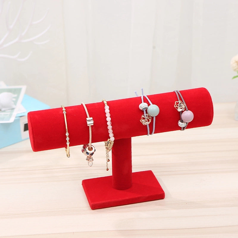 Single-layer Flannel Bracelet Rack Jewelry Display Rack Watch Display Rack Bracelet Headdress Flower Headband Jewelry Shop Shelf Table