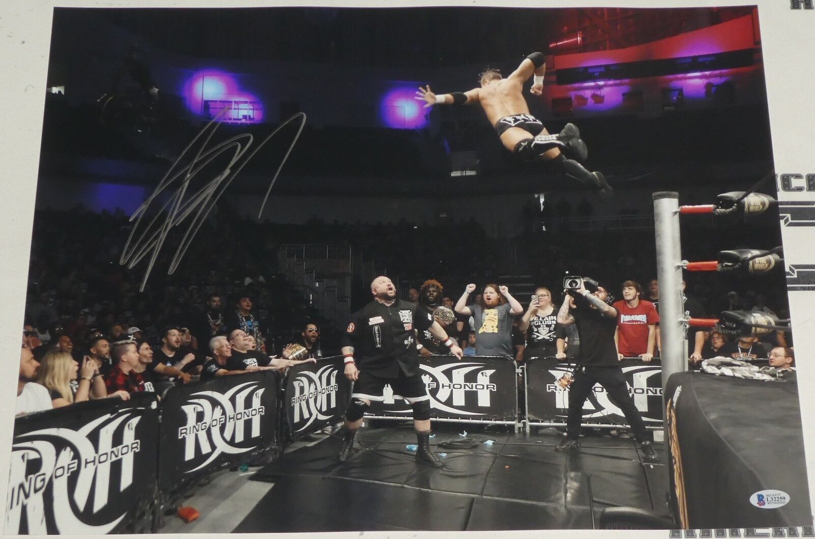 Flip Gordon Signed 16x20 Photo Poster painting BAS COA New Japan Pro Wrestling ROH Picture Auto