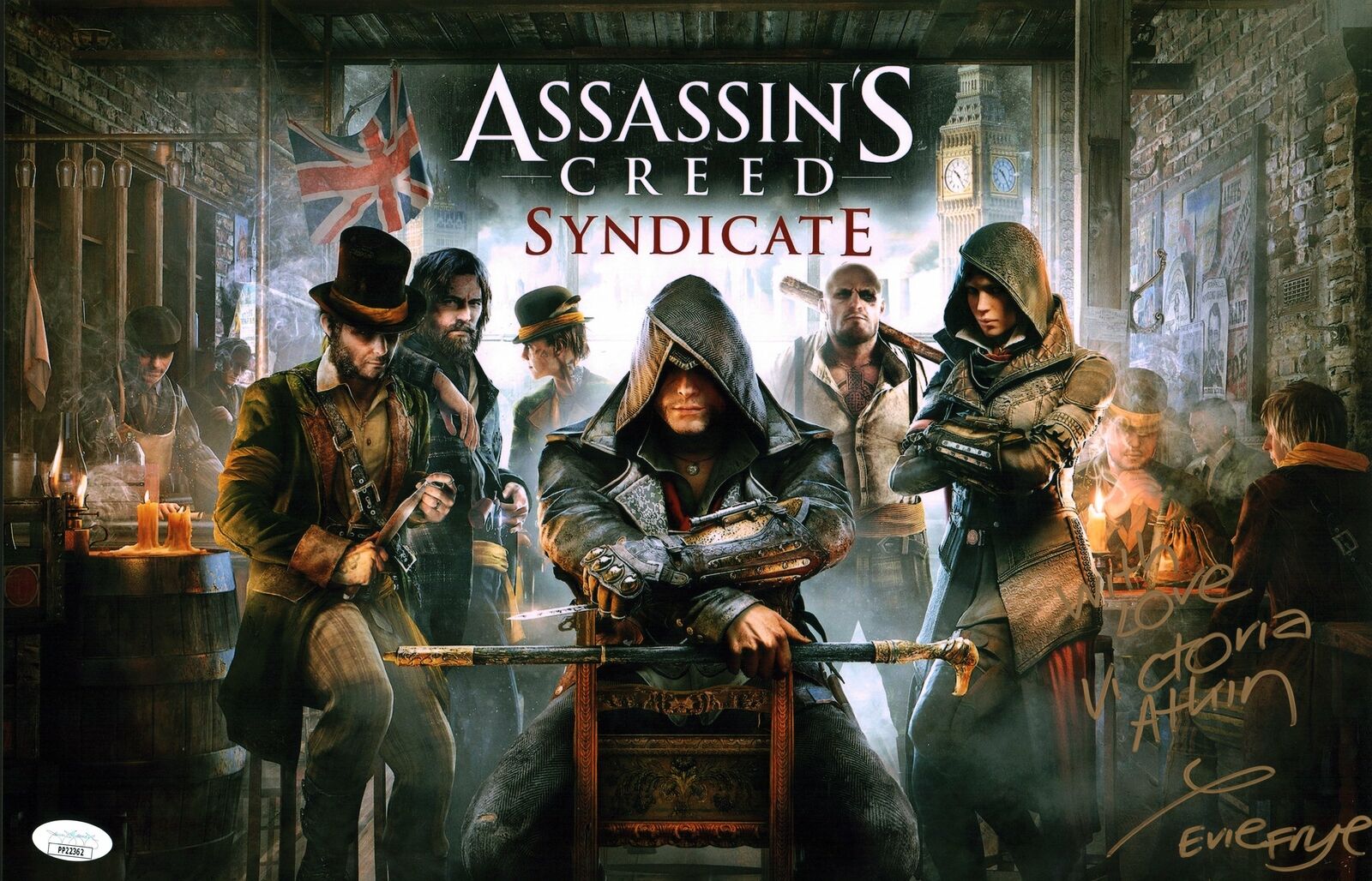 Victoria Atkin Assassin's Creed Syndicate 11x17 Photo Poster painting Poster Signed Auto JSA COA