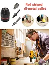 Metal Keyless Drill Chuck Adapter 1.5-13mm Quick Change Converter Fixture Tools