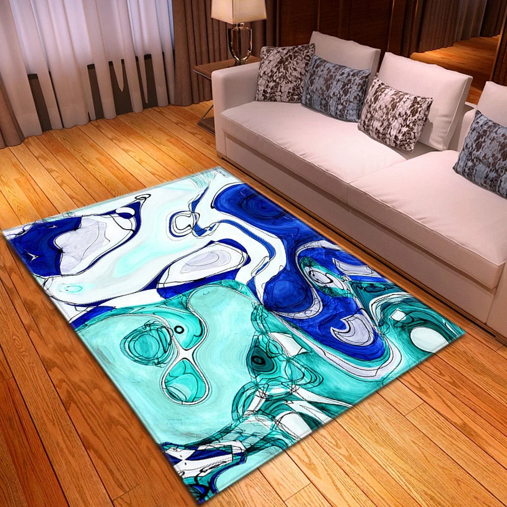 Modern Carpet Living Room Bedroom Decoration Kids Room Carpets Hallway Floor Children Rugs Home Flannel 3D Pattern Bedside Mat