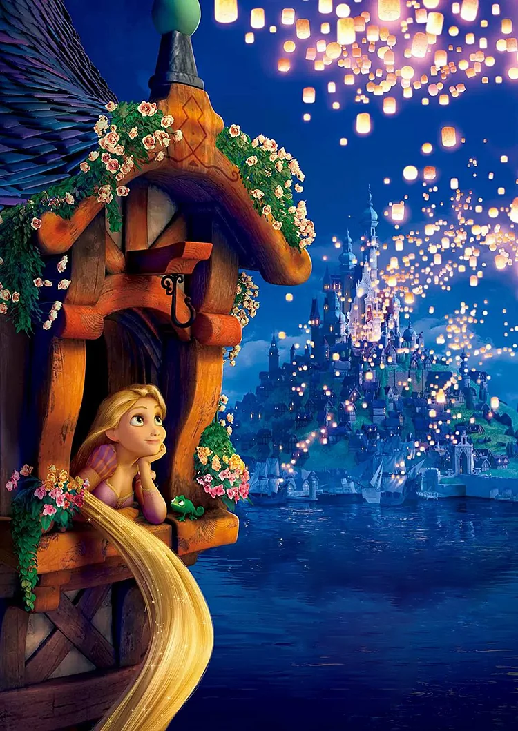 Disney Princess Rapunzel - Full Round 40*60CM
