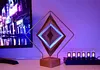 Square Corrugated Mechanical Creative Model High-end Desktop Decoration Same Style As Live Broadcast Room (Black)