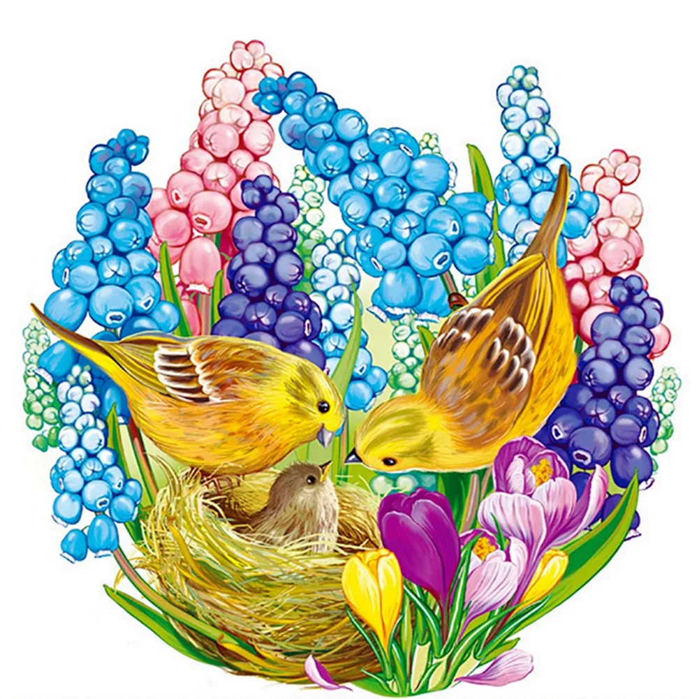 Bird - 11CT Stamped Cross Stitch(48*48cm)