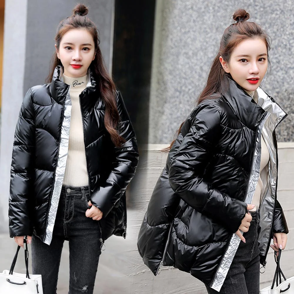 Vielleicht 2020 New Winter Parkas High Quality Stand Collar Coat Women Fashion Jacket Winter Warm Woman Clothing Casual Jacket