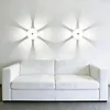 Petal Shape Motion Sensor Wall Light Rechargeable Cordless Wall Sconce 3 Colors Dimmable with Remote for Hallway Living Room Stair Bedroom