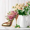 (US Only)2D Flat Print High Heels DIY Diamond Painting Desktop Decorations for Home Decor