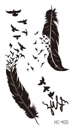 Small Sexy Lips Leaf Black Cartoon Temporary Tattoo Cute Star Tattoo Sticker Love Women Body Finger Art Waterproof Tatoo