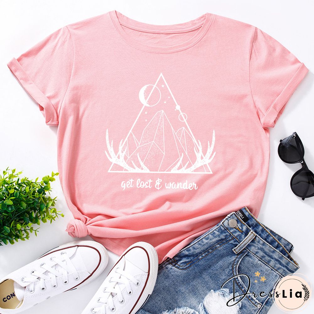 Graphic Tees For Women Cotton Short Sleeve Tee Woman T-Shirts Female Shirt Tops Summer