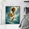 Jesus Saves-11CT Stamped Cross Stitch 40*50cm/15.75*19.69in tapestrymarket