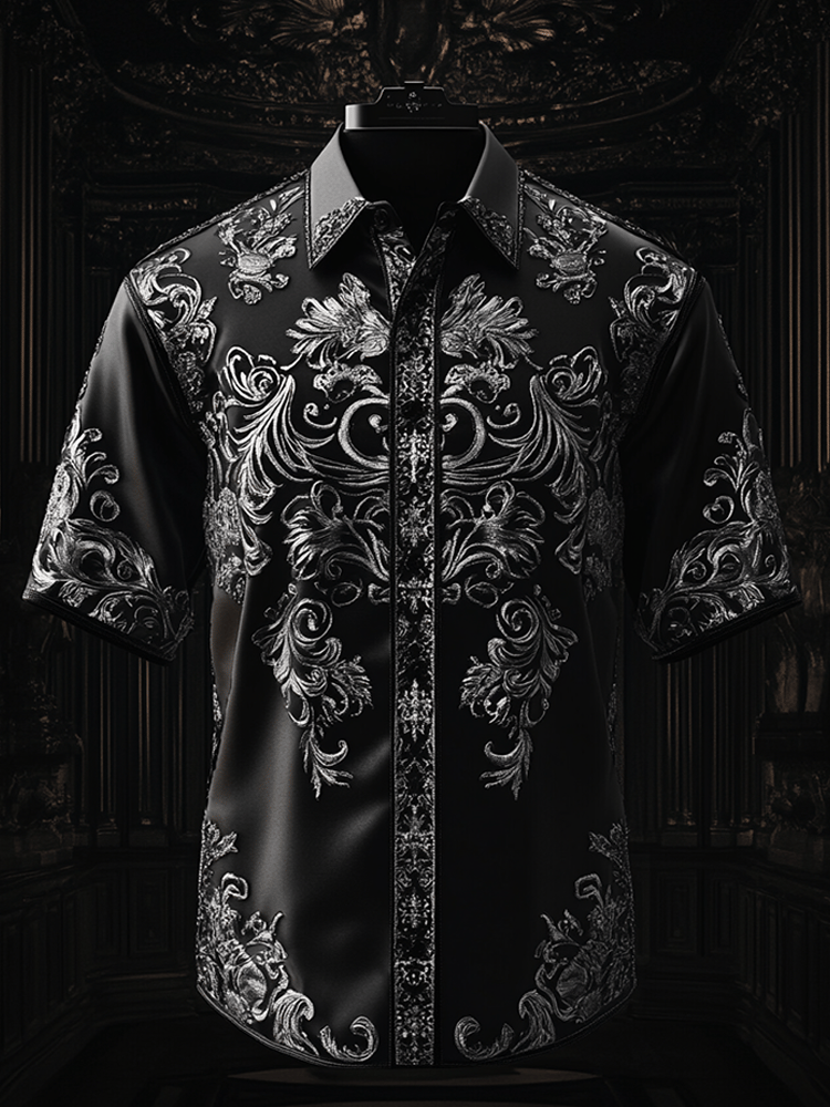 Men's Satin Luxe Short Sleeve Shirt 