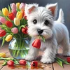 Diamond Painting-DIY Full Round Drill West Highland White Terrier