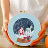 【Limited Stock Sale】Christmas-DIY Embroidery Kit with Pattern Cotton Threads Needles Hoop 30*30cm/11.8*11.8in tapestrymarket