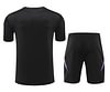 Joyfball 2024/2025 Germany short sleeved training jersey black+Shorts  1:1 Thai Quality
