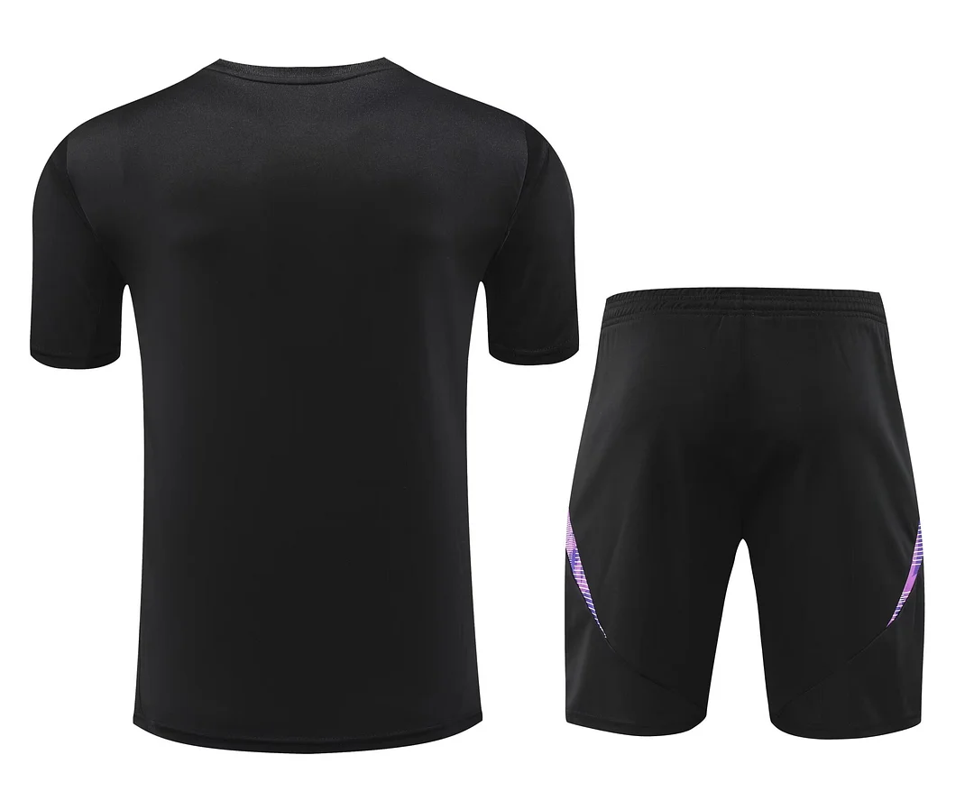 2024 Germany pre-match training Black Shirt+Shorts 1:1 Thai Quality