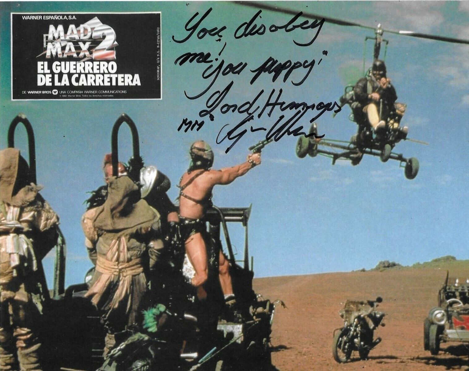 Kjell Nilsson Signed Mad Max 2 10x8 Photo Poster painting With Proof AFTAL