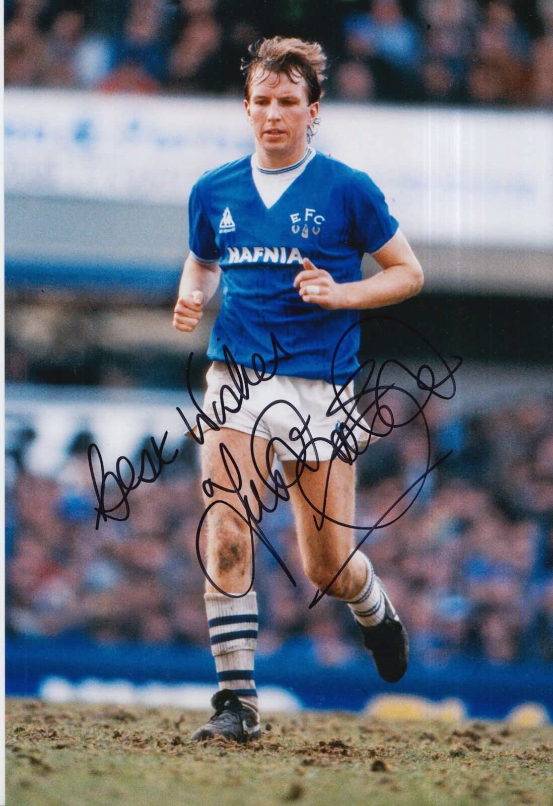 Trevor Steven Hand Signed Everton 12x8 Photo Poster painting 4.