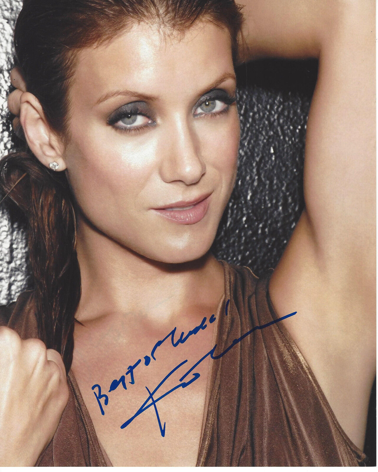 SEXY ACTRESS KATE WALSH SIGNED AUTHENTIC 8X10 Photo Poster painting w/COA GREY'S ANATOMY