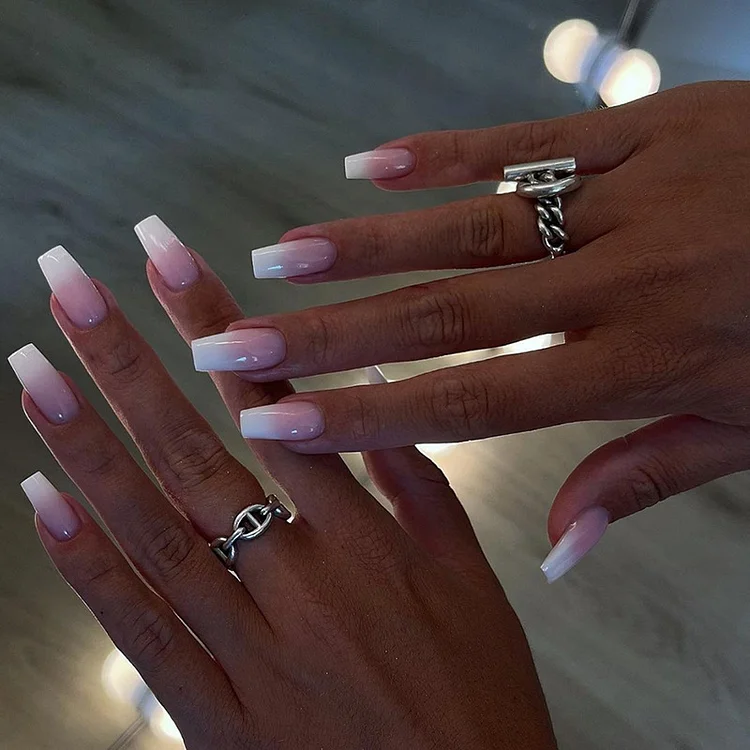 Pink Ombre Press-On Nails