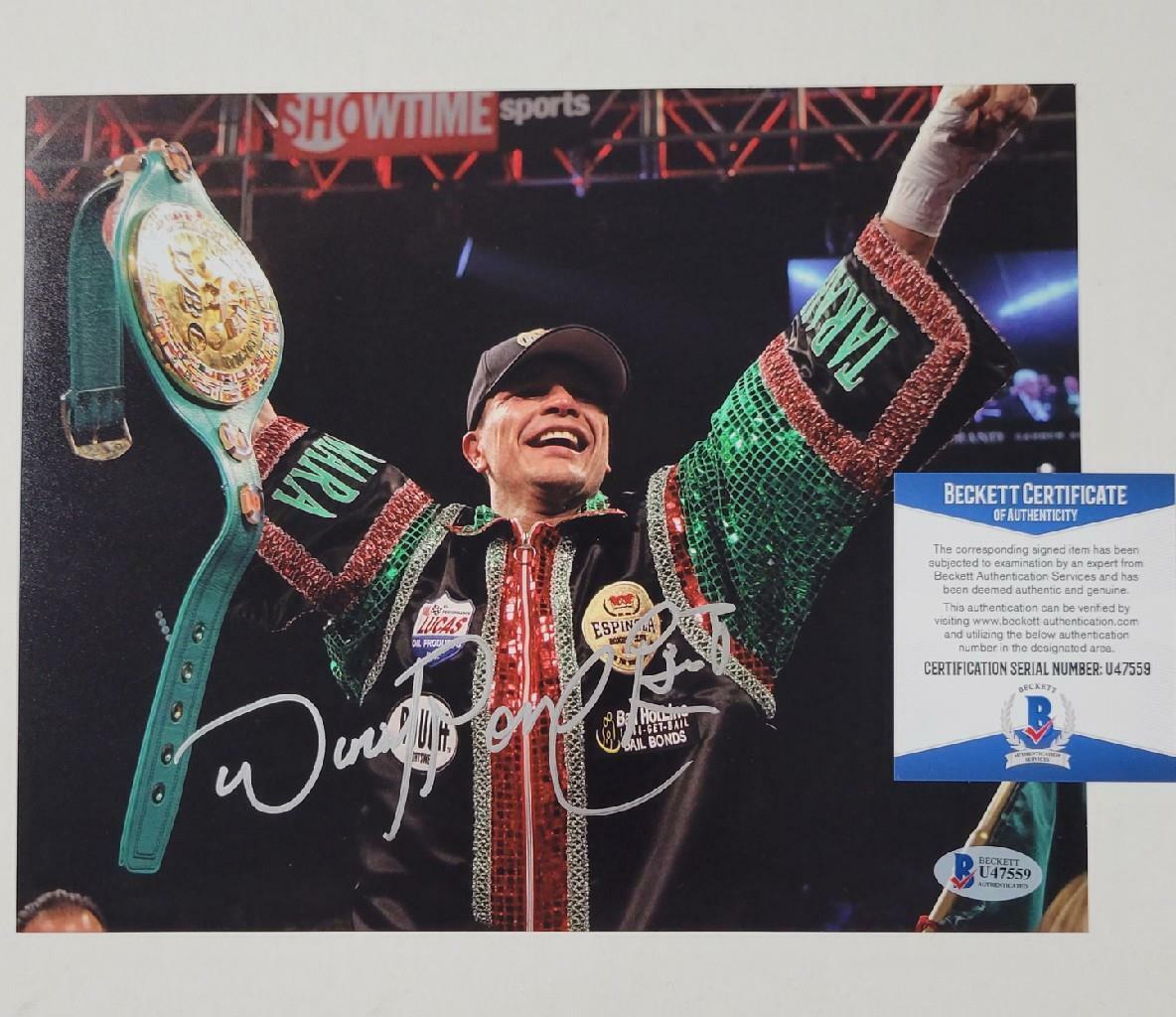 Daniel Ponce De Leon signed 8x10 Photo Poster painting Boxing Autograph ~ Beckett BAS COA