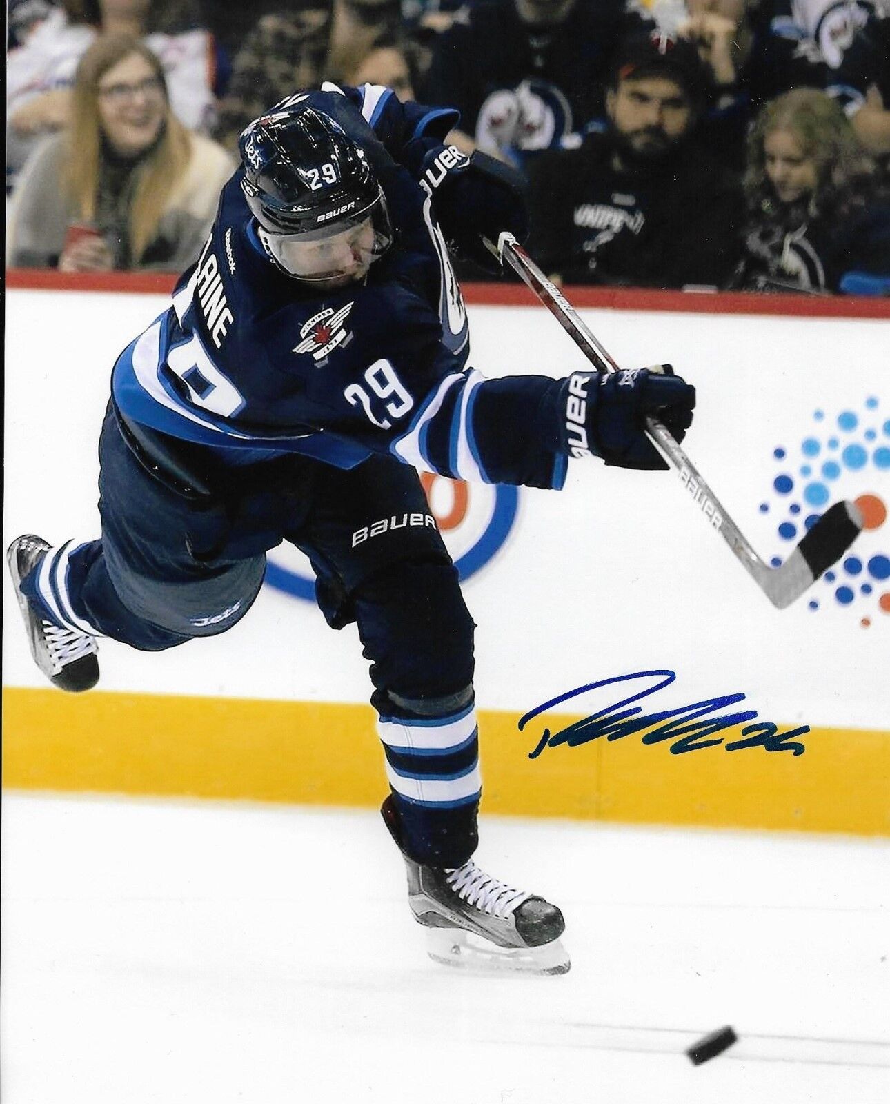 PATRIK LAINE signed autographed WINNIPEG JETS 8X10 Photo Poster painting w/COA