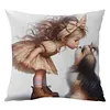 Yorkie And Bow-11CT Stamped Cross Stitch Pillowcase 45*45cm tapestrymarket