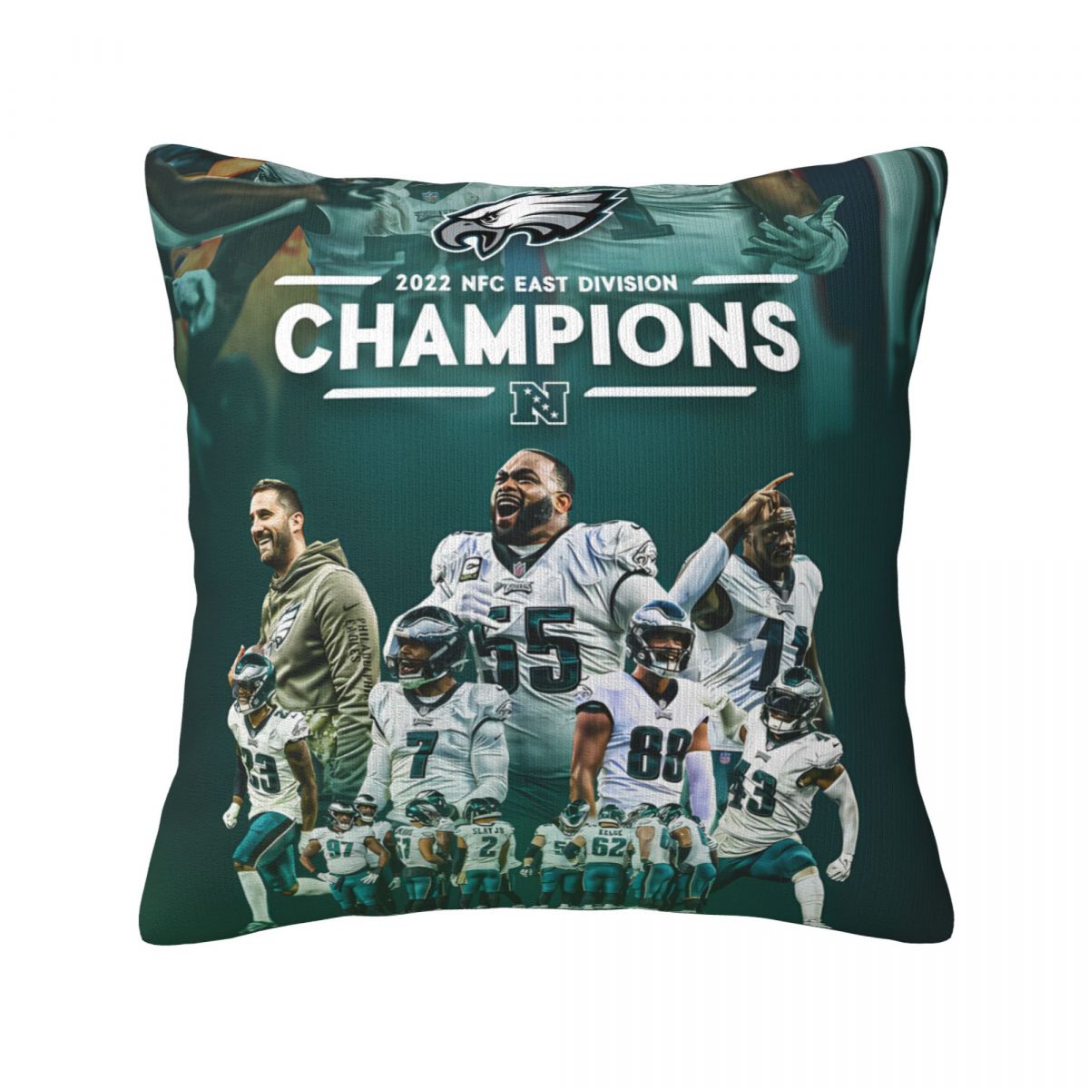 Philadelphia Eagles NFC Champions 2022 Throw Pillows 18 x 18 inch