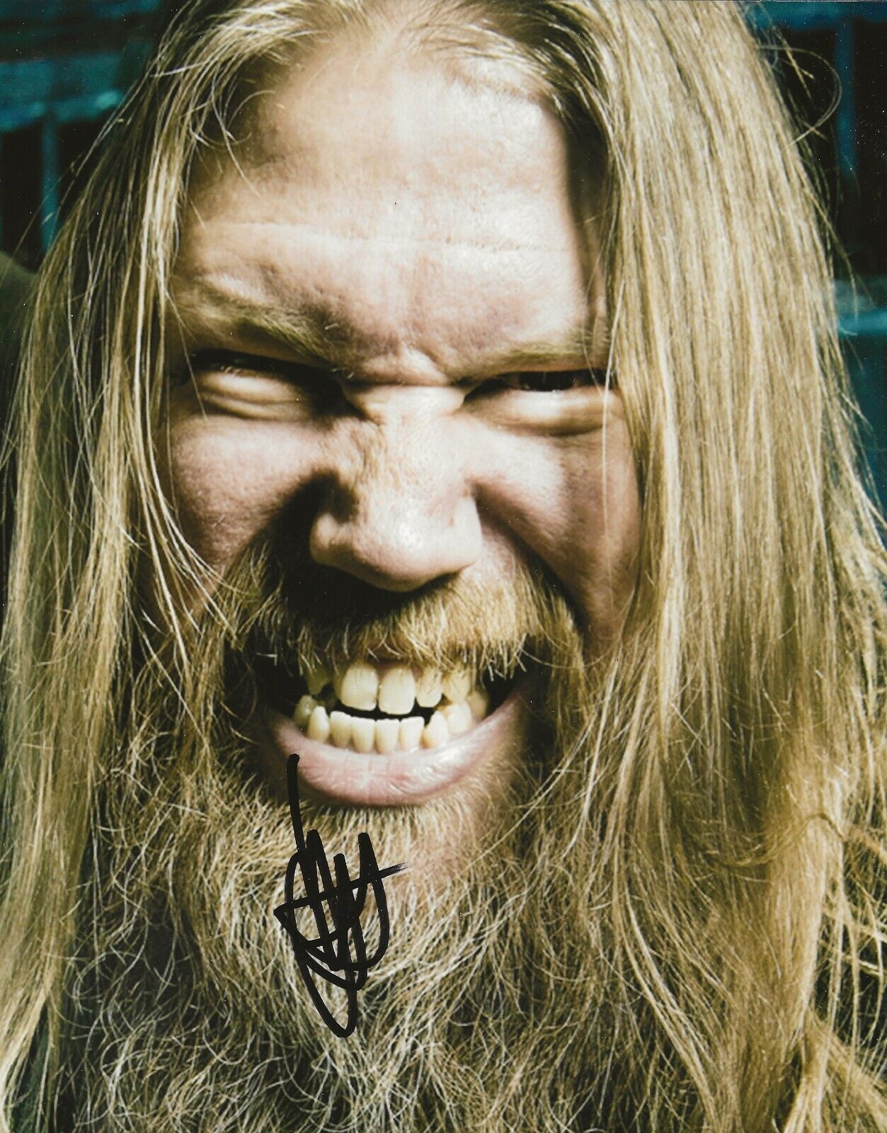 Johan Hegg of Amon Amarth REAL hand SIGNED Photo Poster painting #2 COA Autographed