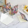 6Pcs fleurs (avec enveloppe)-carte de voeux bricolage