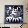 Castle Cat-11CT Stamped Cross Stitch 50*50cm