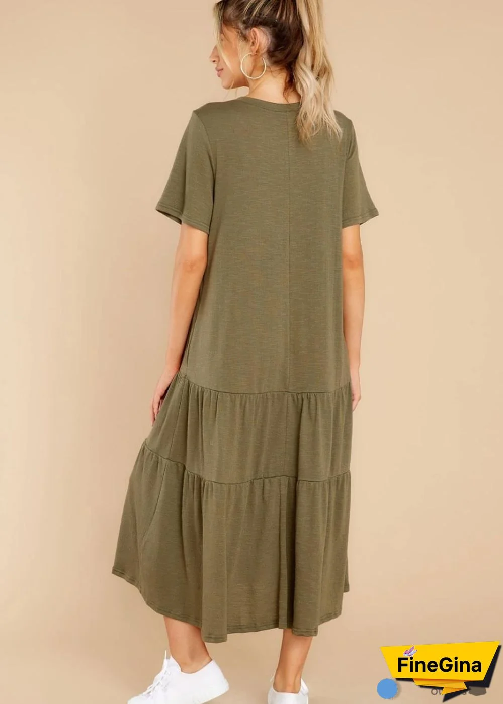 Casual loose Boho Midi Dress Valerie