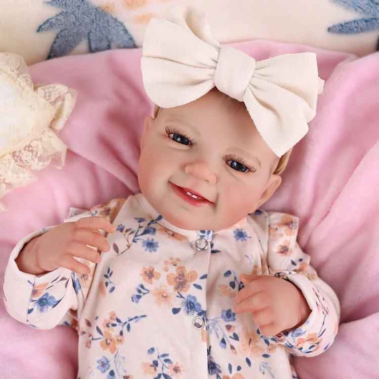 Babeside Leen 20'' Reborn Cutest Infant Baby Girl Doll Floral