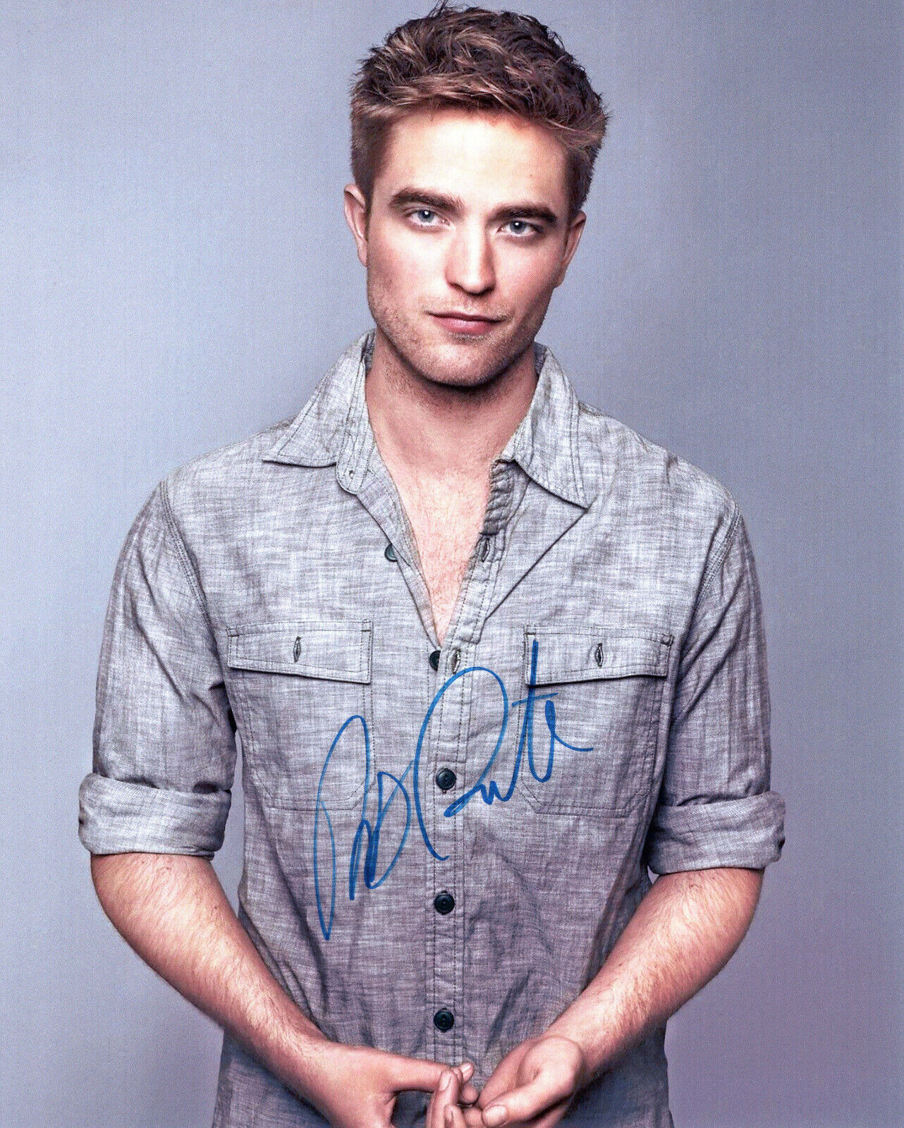 Original Signed Photo Poster painting of Robert Pattinson 10x8 + COA