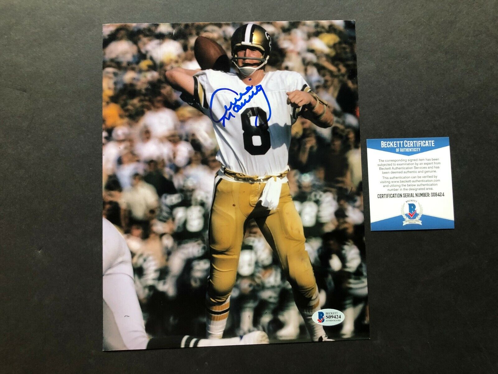 Archie Manning Hot! signed autographed classic Saints 8x10 Photo Poster painting Beckett BAS coa