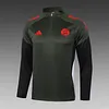 Joyfball 2025/2026 Bayern Munich Half-Pull Training Suit Dark green Football Shirt 1:1 Thai Quality