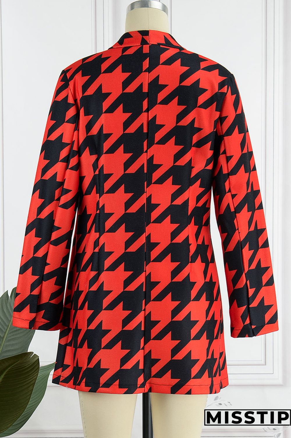 Green White Casual Print Patchwork Cardigan Turn-back Collar Outerwear