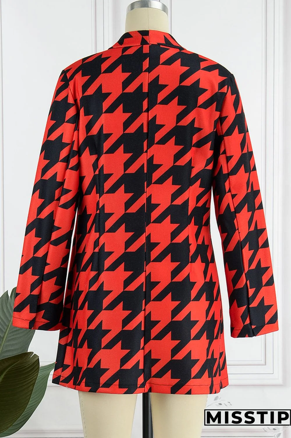 Green White Casual Print Patchwork Cardigan Turn-back Collar Outerwear