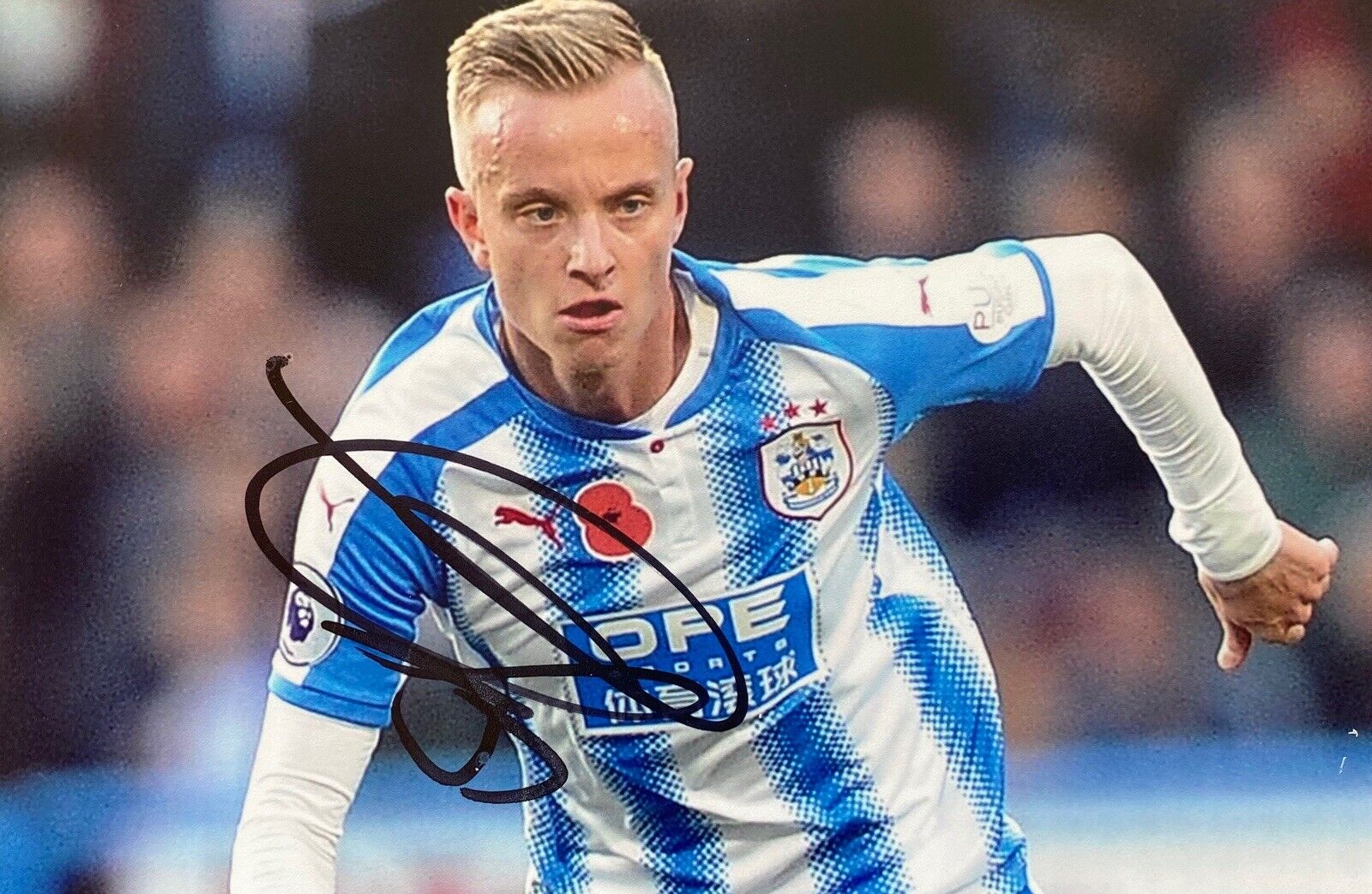 Florent Hadergjonaj Genuine Hand Signed 6X4 Photo Poster painting - Huddersfield Town 6