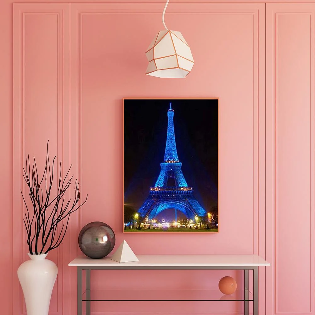 Diamond Painting - Full Round Drill - Eiffel Tower(30*40cm)
