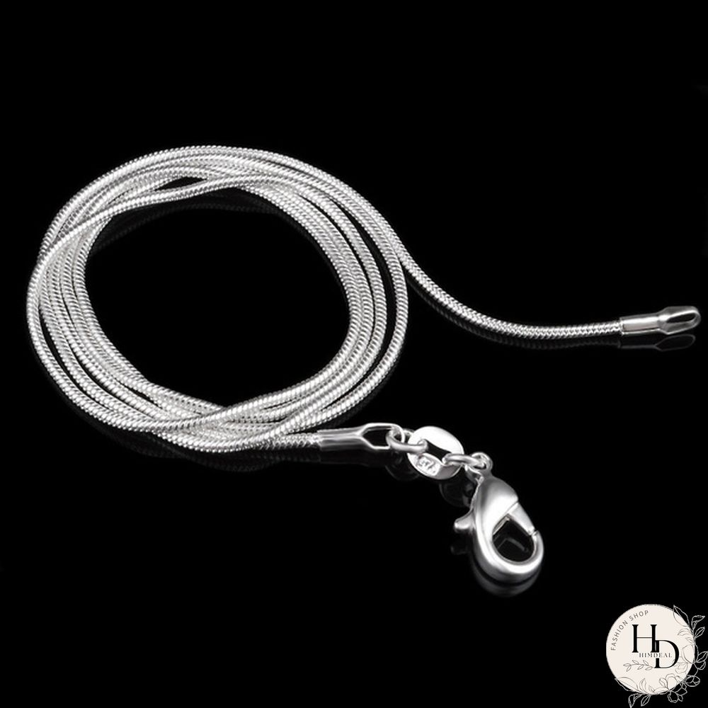 Wholesale Lots 5PCS 925 Sterling Silver Necklace Chains Snake Chain Necklace for Pendants 16""-30""