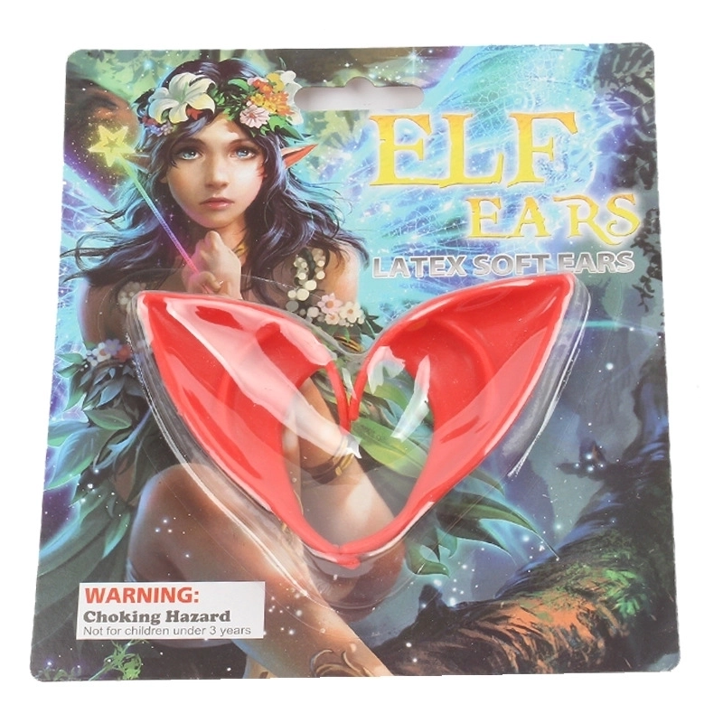 Halloween Elf Ears Party Dress Up Props Latex Elf Tip Simulation Ears Props