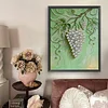 Diamond Painting-DIY Special Shaped Drill Pearl Painting Green Grapes(35x45cm)