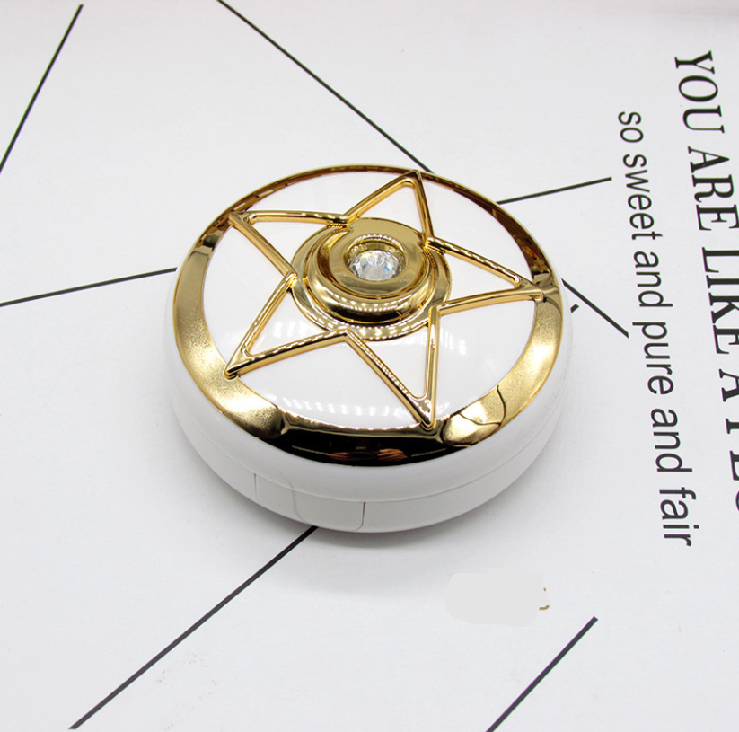 Pentagonal Star Drill Multicolor Colored Contact Lens Case